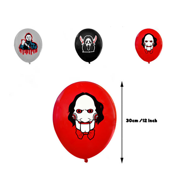 Halloween-teemaiset syntymäpäiväjuhlakoristeet, bannerit, ilmapallot