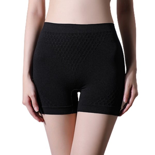 Dam Elastisk Mjuk Säkerhet Under Shorts Underkläder Black XL