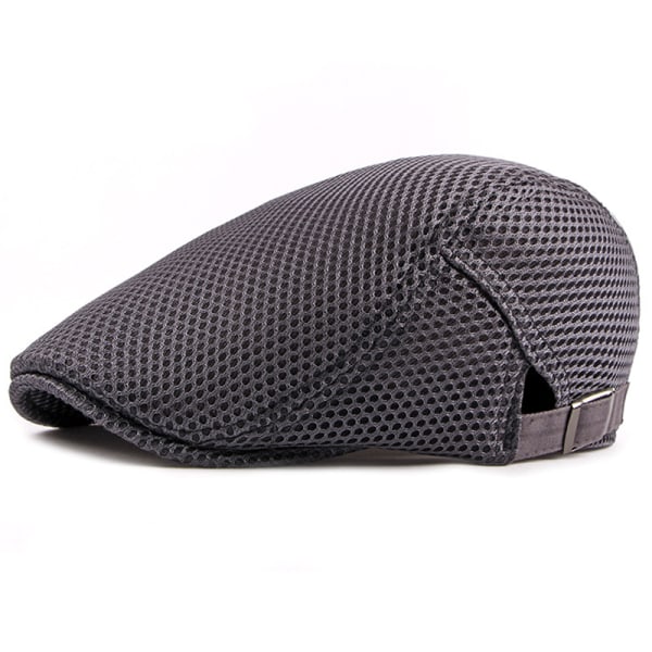 Snygg Sommarhatt för Män Andningsbar Mesh Beret Red