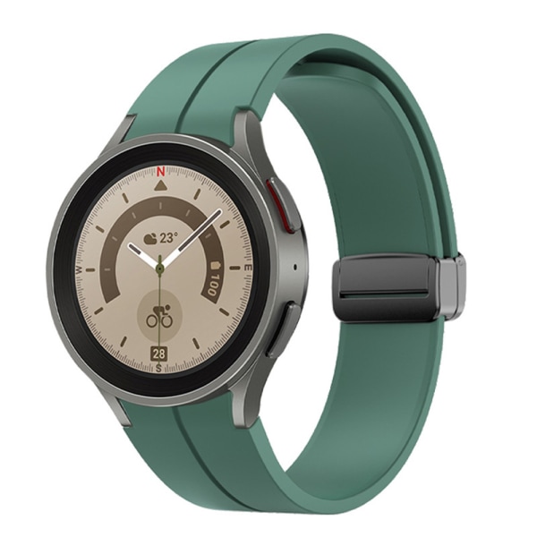 No Gap Silikon Sportband för Samsung Galaxy Watch 4/5/5 Pro Ersättningsrem Green