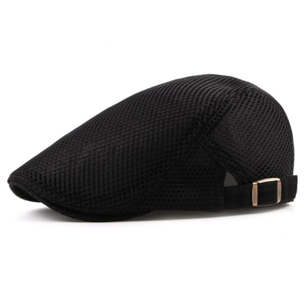 Snygg Sommarhatt för Män Andningsbar Mesh Beret Gray