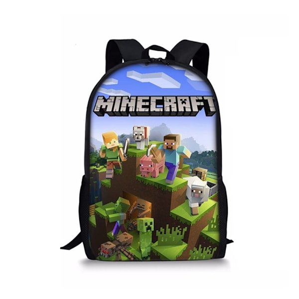 Minecraft Ryggsäck Studenter Skolväska Resa Laptop Förvaringsväskor Bokväskor För Barn Pojkar Flickor D