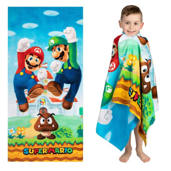 Barnens roliga anime-tecknade strandhandduk sommarresor badhandduk #2 60*120cm