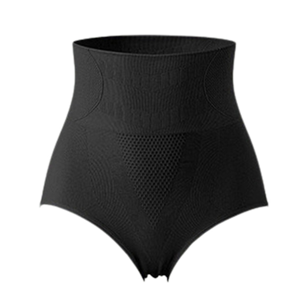 Knickers med hög midja för kvinnor, magekontroll, kroppsshaper Black L