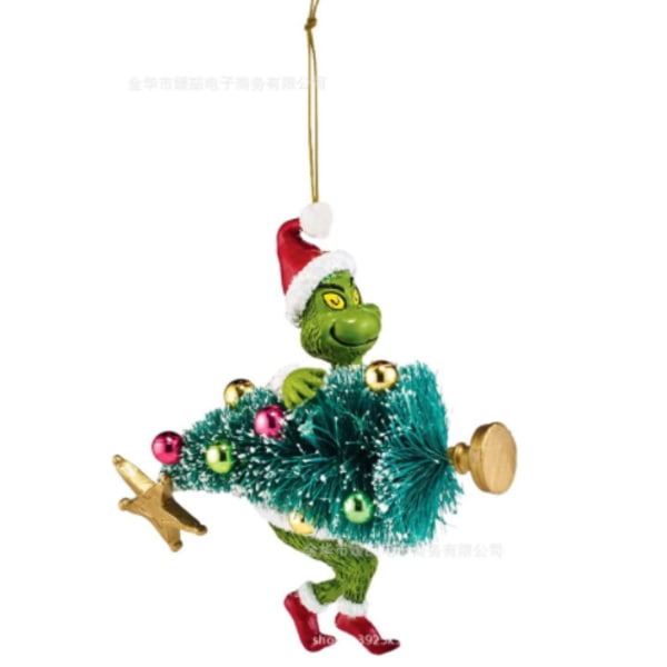 God Jul Grinch Ornament Julgran Hängande Dekoration F