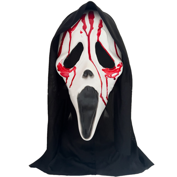 Ghost Mask Scream Mask Döskalle Mask Helhuvud Mask Halloween F