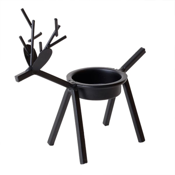6 st Reindeer Jul Ljusstake Metall Borddekorationer 6PCS