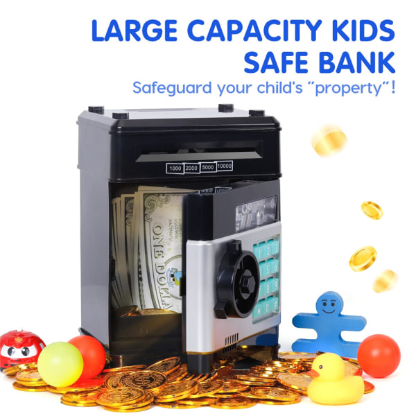Spargris för barn Elektronisk myntpengarbank med lösenord