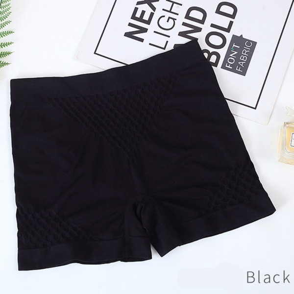 Dam Elastisk Mjuk Säkerhet Under Shorts Underkläder Black L