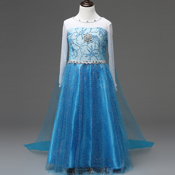 Girls Frozen Princess Dress Cosplay Costume 150cm