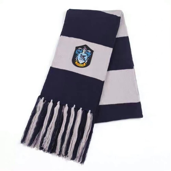 Harry Potter Slytherin House Stickad Halsduk för Vuxna och Barn Ravenclaw