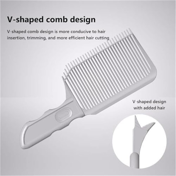 Gradienter Design Barber Fade Comb för salong Frisörborste Hårklippning Kit