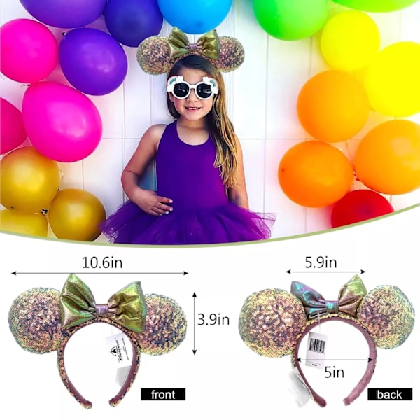 Disney Parks Sjældne Ører 50-års Jubilæum Earidescent Iridescent Pink Hårbøjle