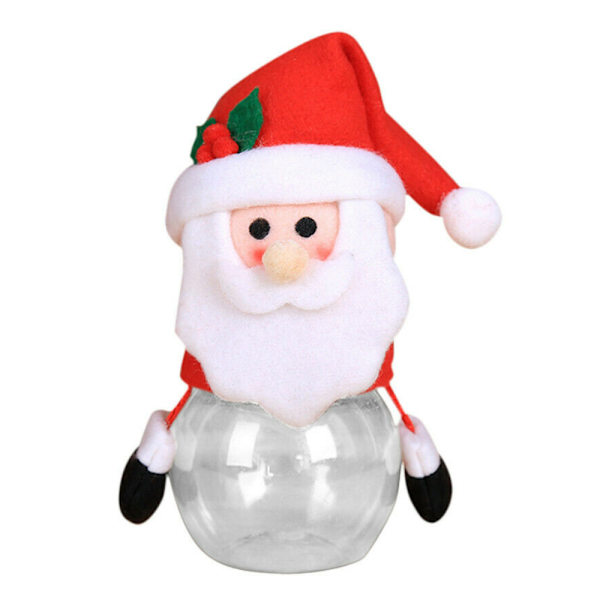 5 st julgodisburkar förvaringsflaska tomtesäck för barn Snowman 5PCS