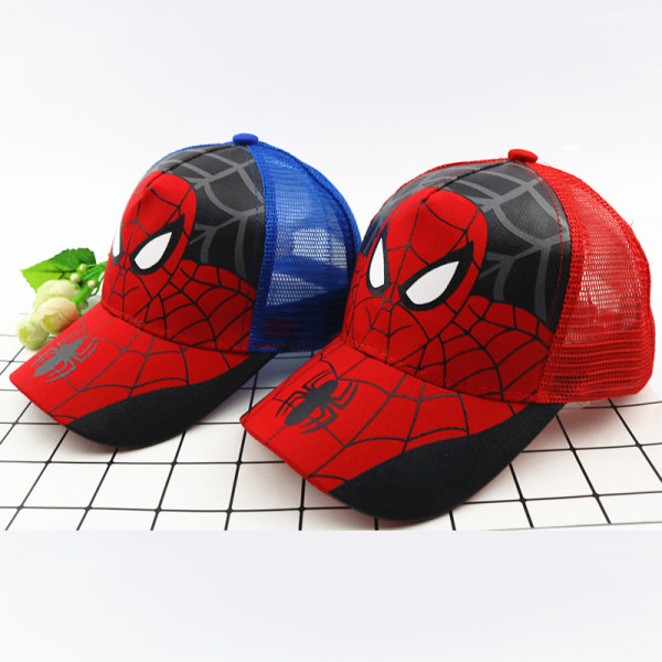 Spiderman Hiphop-keps - Andningsbar Solhatt - Justerbar - för Utomhus Red & Net