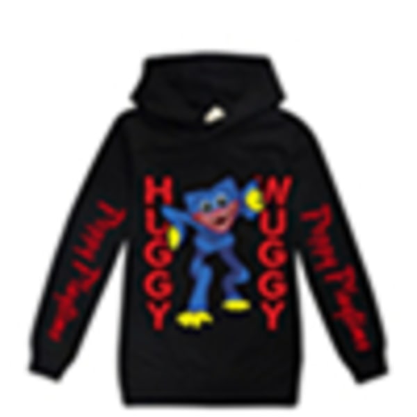 Kids Poppy Playtime Huggy Wuggy Pullover Hoodie Coat Xams Gift black 120cm