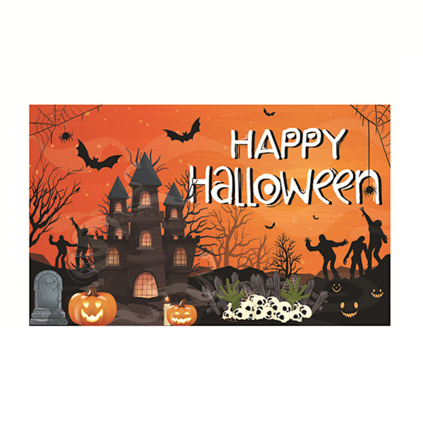 Halloween-kurpitsat taustakoristeena sohville ja pihoille E
