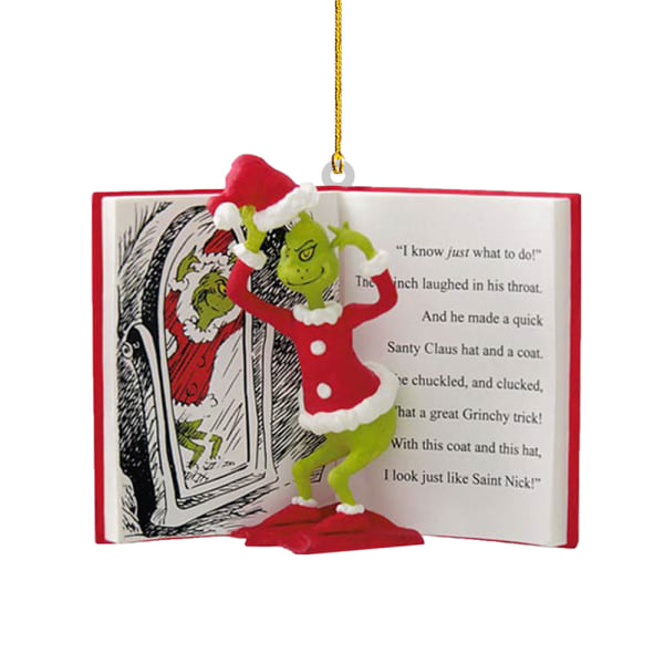 Julgran Dekor Grinch Hängande Ornament Hängen B