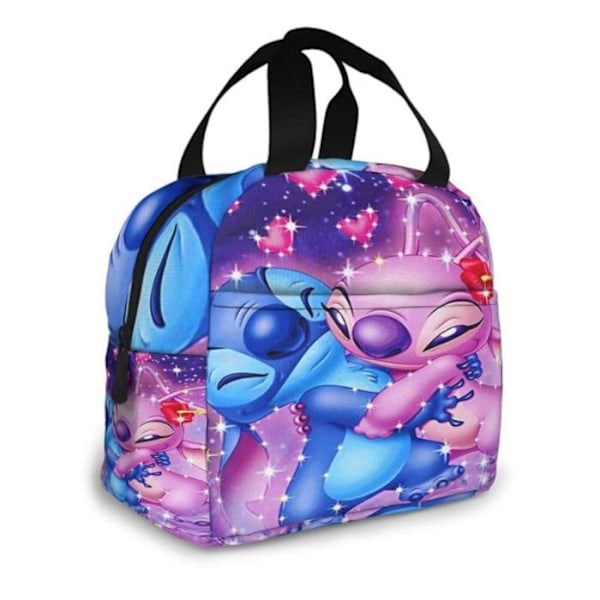 Barn Flickor Pojkar Lilo & Stitch Isolerad Lunchlåda Väska Matpaket För Skola Picknicklåda #1