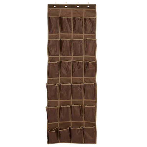 Skoförvaringsväska Vikbar / Hushåll / 24-fickors hängande förvaring Brown 150*55CM