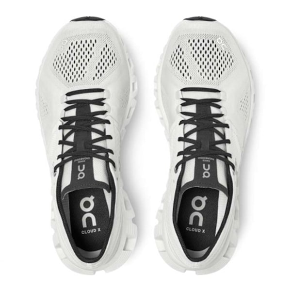 ON CLOUD 5 Herr Dam On Träningsskor Cloud X Andningsbara Sneakers Utomhus Lätta Skor för Bekväm Gång Löpning Arbets Sneakers White Black 45