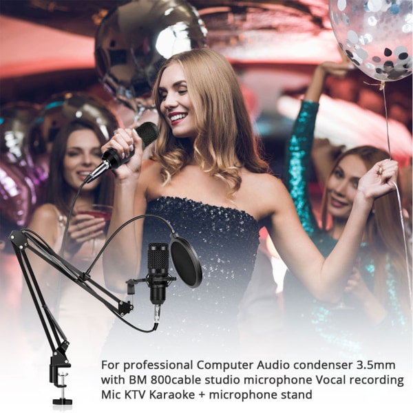 USB Gaming Mikrofon Dator PC Mikrofon Vokalinspelning f260 | Fyndiq