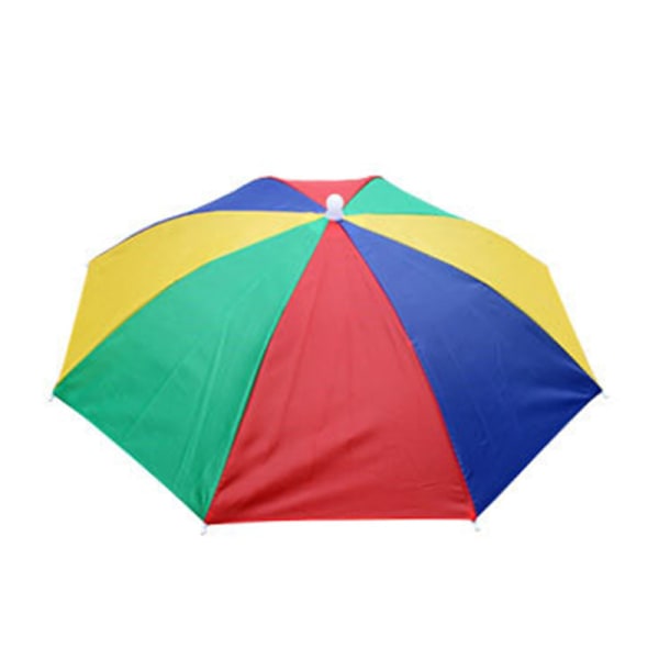 Paraplyhatte Foldbar Fiskeri Fri Hænder Sol Regn Hætter Multicolor