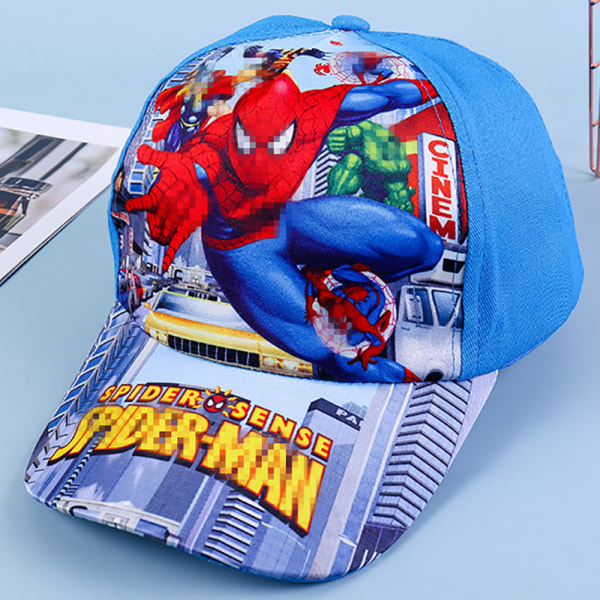 Spiderman Summer Sun Hat Baseball keps för barn pojke flicka Spiderman Blue A