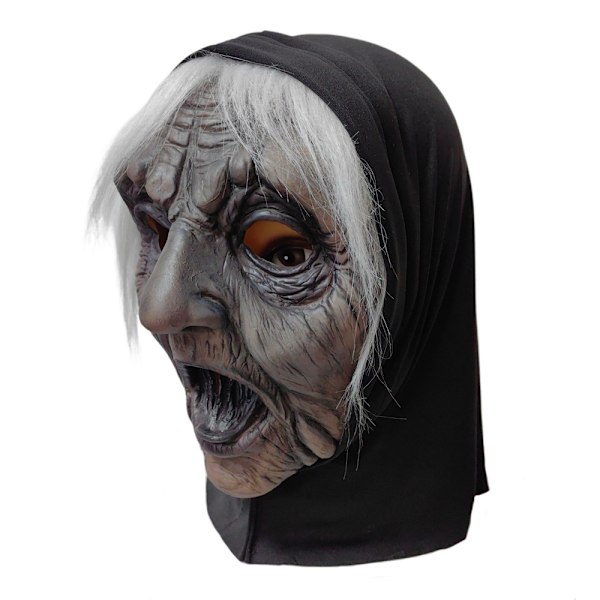 Halloween skräckmask skrämmande häxmask dekorationer full huvud vuxen rekvisita