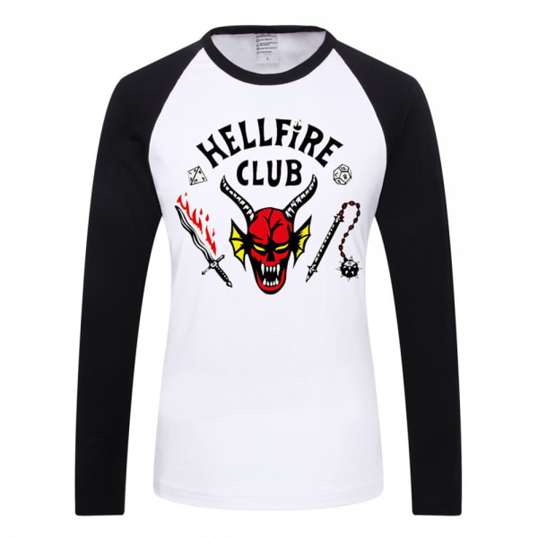 Barn T-shirt Stranger Things 4 Hellfire Club långärmad T-shirt 3XL