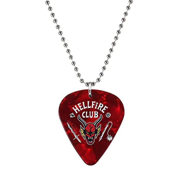 Stranger Things Hellfire Club Guitar Pick Plectrum Ball Halsband #2 c209 |  #2 | Fyndiq