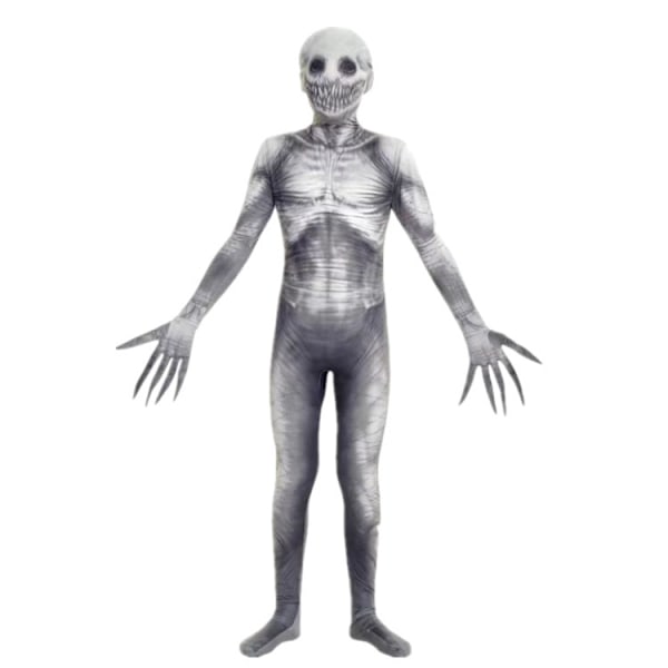 Barn The Rake Morphsuit Pojkar Flickor Creepepasta Halloween Helkroppsdräkt Maskeraddräkt 5-9 År 150cm