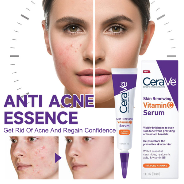 CeraVe Vitamin C-serum för ansiktshud som lyser upp 1 fl oz