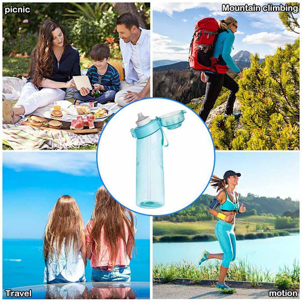 650 ml smakvattenflaska Transparent Green