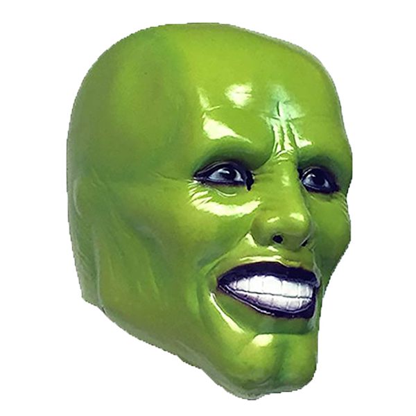 Uhæggelig Jim Carrey Latex Maske til Halloween Kostumefest