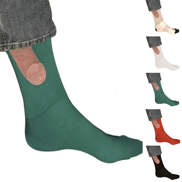 Roligt mönster Casual långa strumpor i bomull för män kvinnor present green  9385 | green | Fyndiq