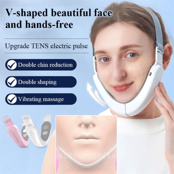 Face Lifting Machine Lifting Massage Double Chin Remover white