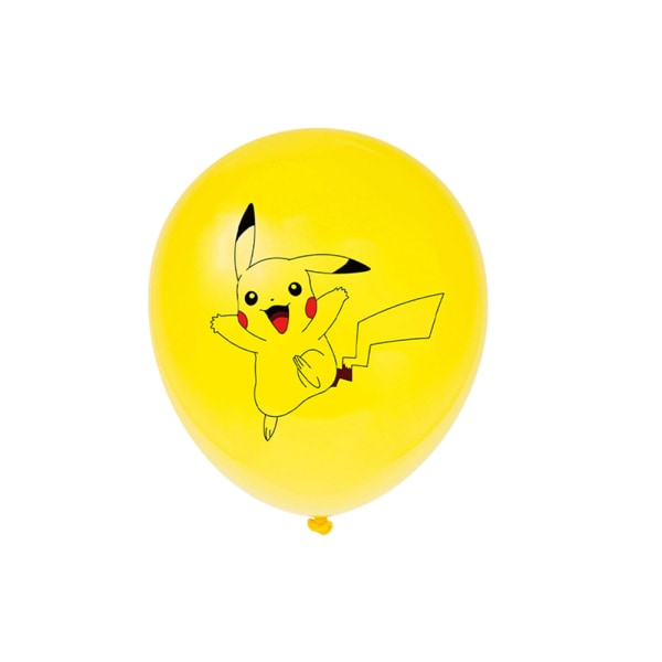 Pikachu tema födelsedagsfest Banner ballonger dekorationer Set
