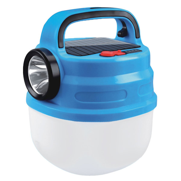 Aurinko LED Lyhty Taskulamppu USB Ladattava Ulkoilu Retkeily Telttavalot Blue
