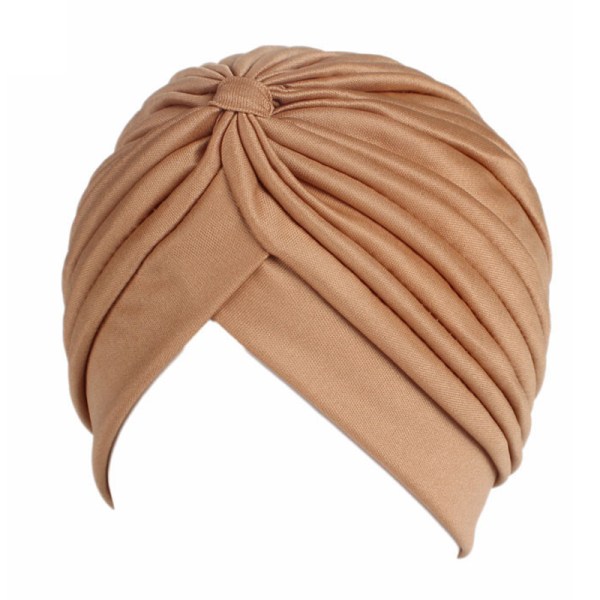 Kvinnors plisserad turbanknut Twist Cap Huvudband Headwrap 25
