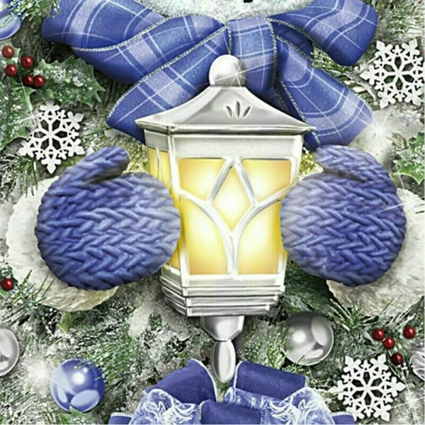 Jultomte Fönsterklistermärke Dekal Vägg Butik Fest Dekoration 20*30cm