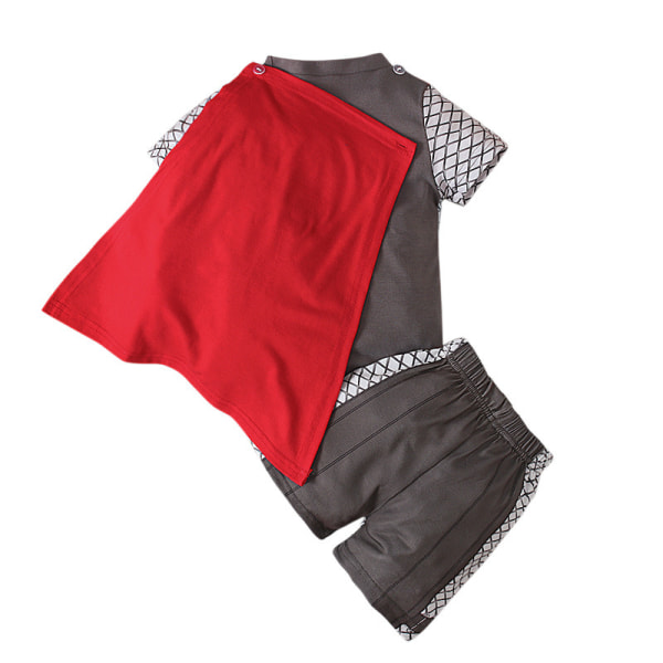 Thor Sommarkläder Outfit Set Skjorta Shorts Kappa Barn Pojkar Thor 4-5 Years = EU 98-110