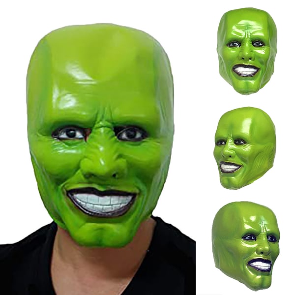Skummel Jim Carrey Latex Maske for Halloween Kostymefest