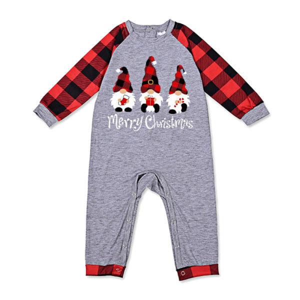 Christmas Family Pyjamas Matchande set toppar och byxor Sovkläder Baby 18-24M