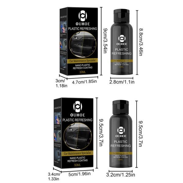Plastdelar Uppfräschningsmedel Bil Externt Återställningsmedel 50ml
