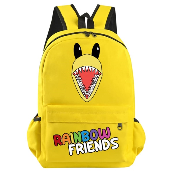Rainbow Friends ryggsäckar för barn Skolväska med stor kapacitet Yellow