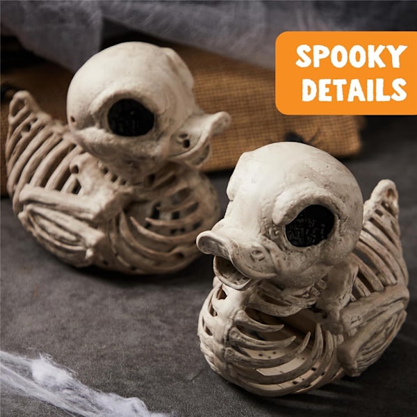 Halloween And Skelet Ælling Plastik Knogler Skelet Baby Ælling Til Halloween Indendørs Udendørs Rekvisit 1 STK