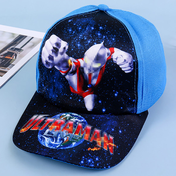 Ultraman Summer Sun Hat Baseball keps för barn pojke flicka Blue Ultraman