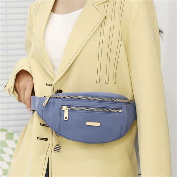 Damväska Midjeväska Semester Plånbok Pengabälte Bumbag blue
