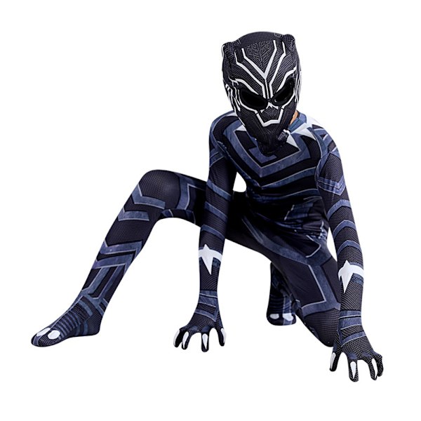 Black Panther 2 Halloween Lasten Roolivaatteet Haalari 150cm